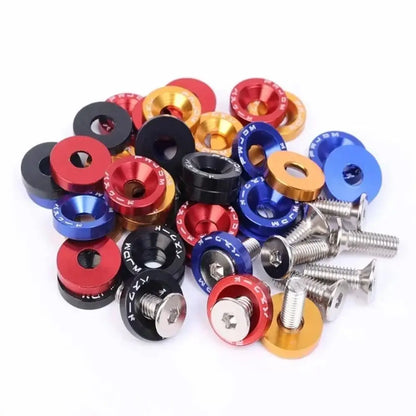 10Pcs M6 JDM Aluminum Washers Hex Screws Car/Scooter Mods – Car Accessories | MotorWorld Marketplace