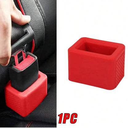 Silicone Seat Belt Buckle Holder – Stable Rear Retainer Booster Red – Car Accessories | MotorWorld Marketplace