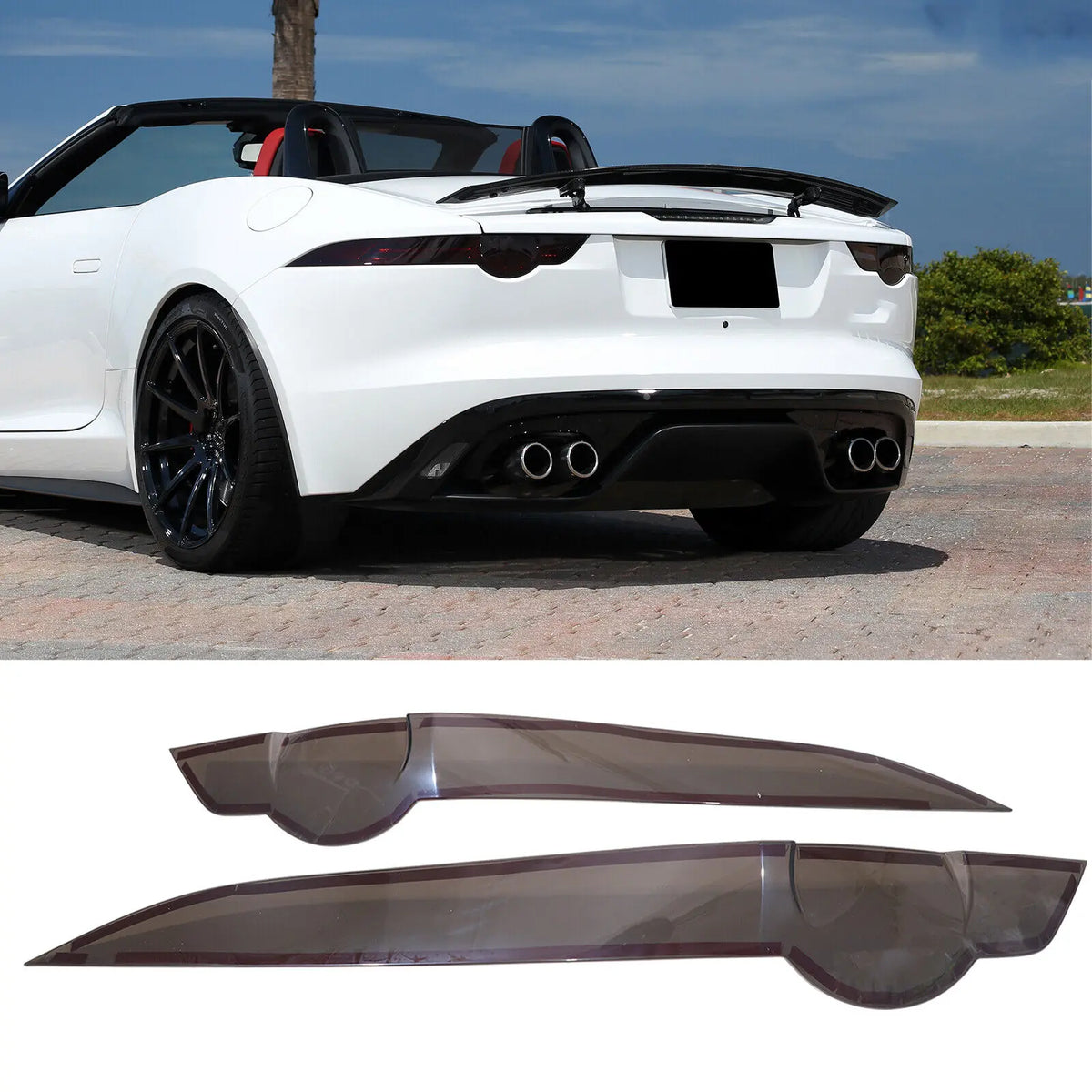 Jaguar F-TYPE SVR 2013-24 ABS Smoked Taillight Cover – Car Accessories | MotorWorld Marketplace