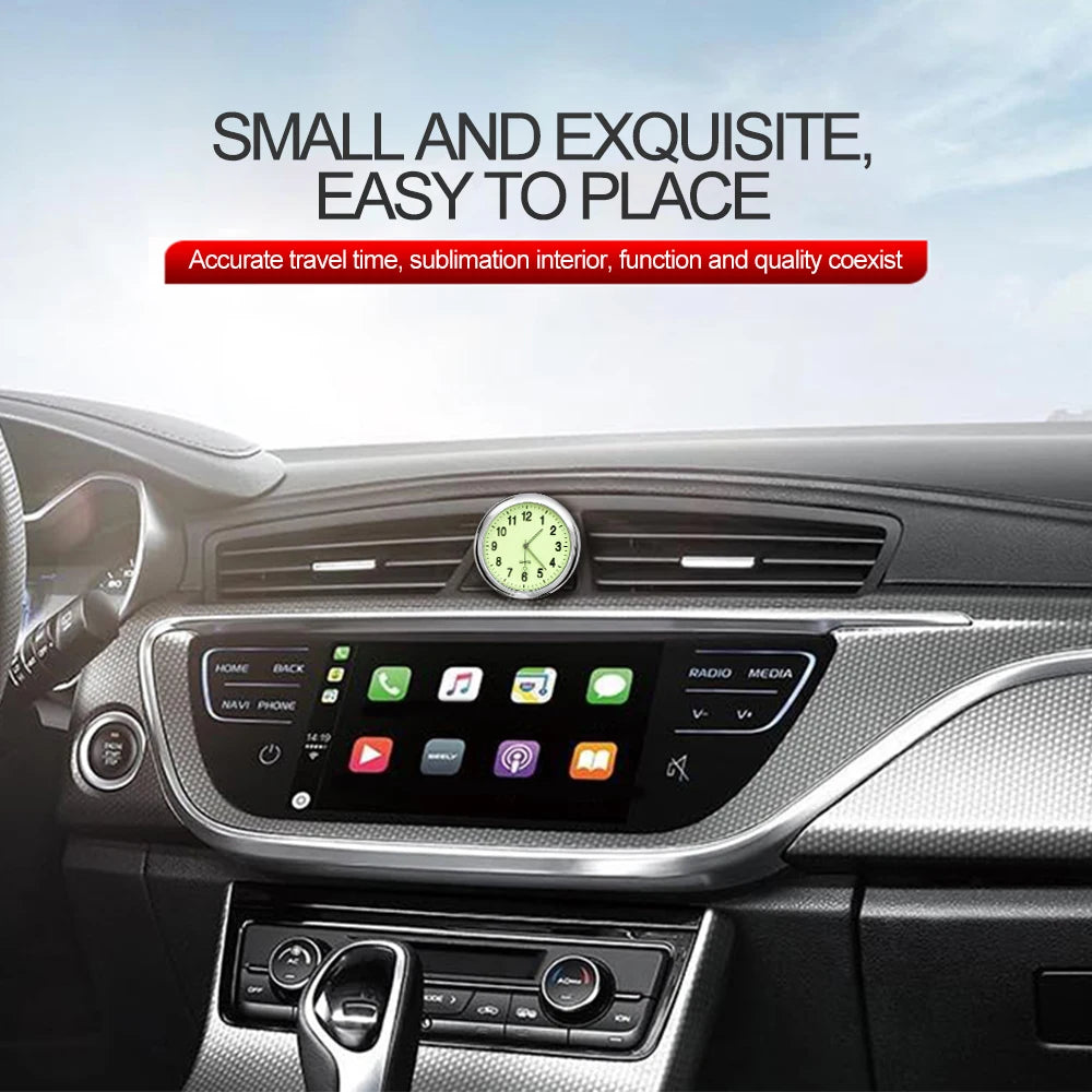 Luminous Quartz Stick-On Car Clock – Pro Auto Accessory