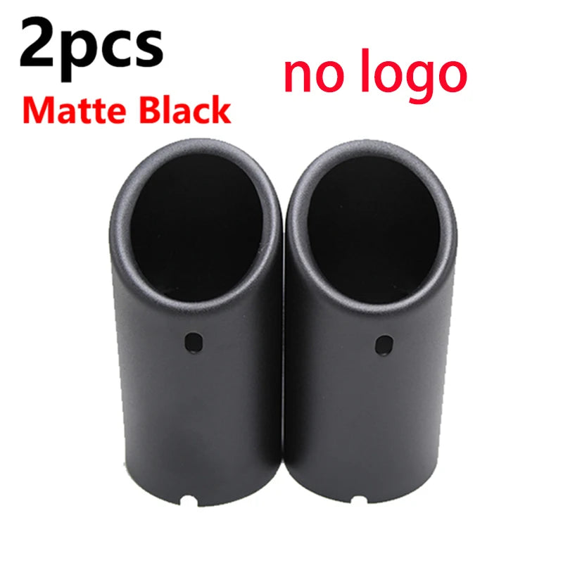 Audi VW Exhaust Muffler Tip Cover – Precision Fit Upgrade 2pcs Matte Black – Car Accessories | MotorWorld Marketplace