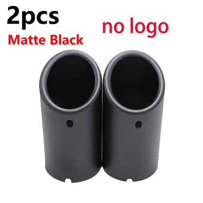 Audi VW Exhaust Muffler Tip Cover – Precision Fit Upgrade 2pcs Matte Black – Car Accessories | MotorWorld Marketplace