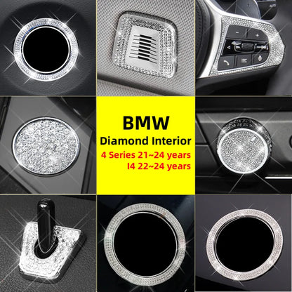 (NOT SOLD TO USA) BMW 4 Series 21-24 Diamond AC Vent & Knob Trim Decor – Car Accessories | MotorWorld Marketplace