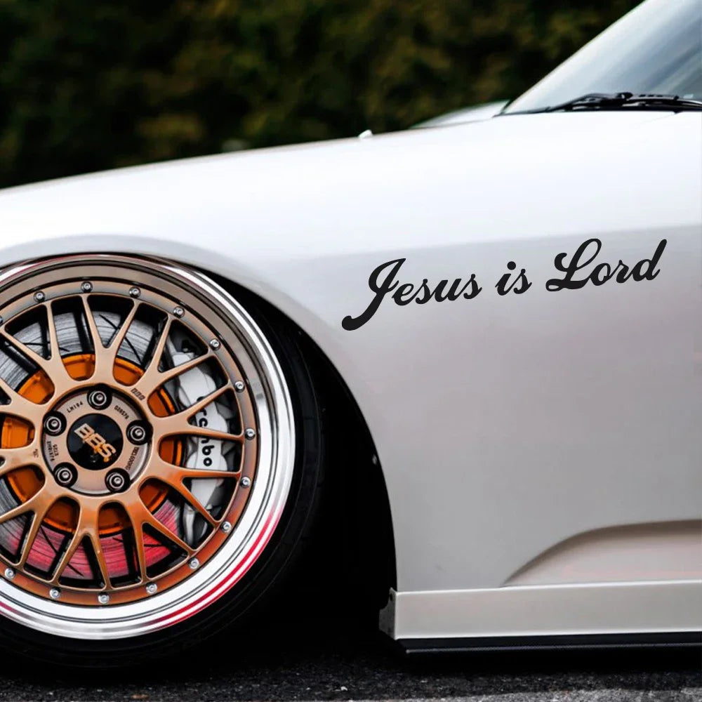 Jesus is Lord Vinyl Decal – Christian Auto & Laptop Sticker – Car Accessories | MotorWorld Marketplace
