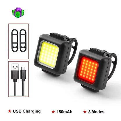 BUCKLOS LED Bike Light Set, Rechargeable COB Front & Rear M4-PAIR-150mAh – Car Accessories | MotorWorld Marketplace