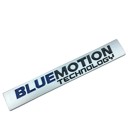 3D Metal Bluemotion Emblem Badge for VW Golf 7, Passat, Polo Matte Silver – Car Accessories | MotorWorld Marketplace