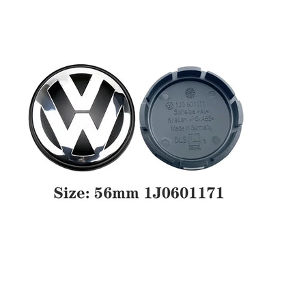 (NOT SOLD TO USA) VW 3B7601171 Wheel Center Caps 4pcs 55-76mm/2.17"-2.99" ABS Badge