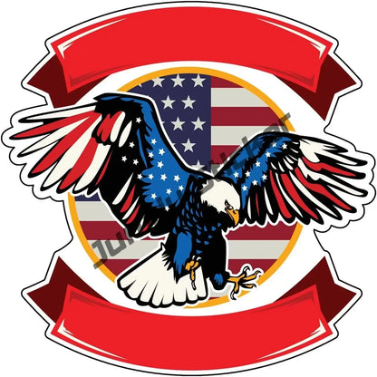 USA Flag Eagle Veteran Decal – Durable Vinyl Car Sticker American Flag 12 Reflective decal – Car Accessories | MotorWorld Marketplace