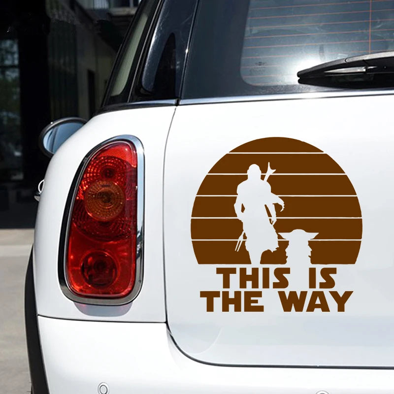 Classic Sci-Fi Vinyl Sticker – "This Is The Way" Car/Laptop Decor – Car Accessories | MotorWorld Marketplace