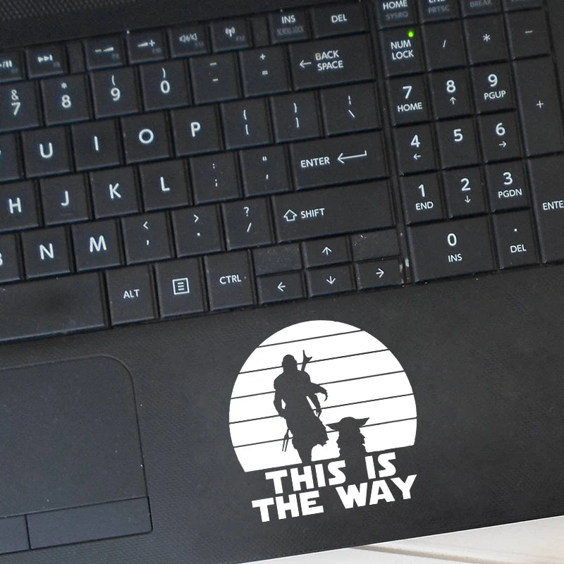 Classic Sci-Fi Vinyl Sticker – "This Is The Way" Car/Laptop Decor – Car Accessories | MotorWorld Marketplace