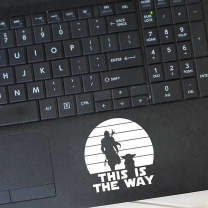Classic Sci-Fi Vinyl Sticker – "This Is The Way" Car/Laptop Decor – Car Accessories | MotorWorld Marketplace