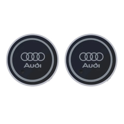 LED Cup Holder Coaster Lights for Audi A1-A8 Q Series S RS