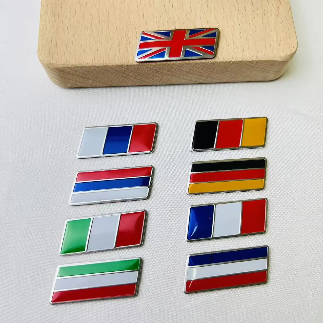 Alloy Flag Emblem Sticker for BMW Audi Toyota MG – Pro Decor – Car Accessories | MotorWorld Marketplace