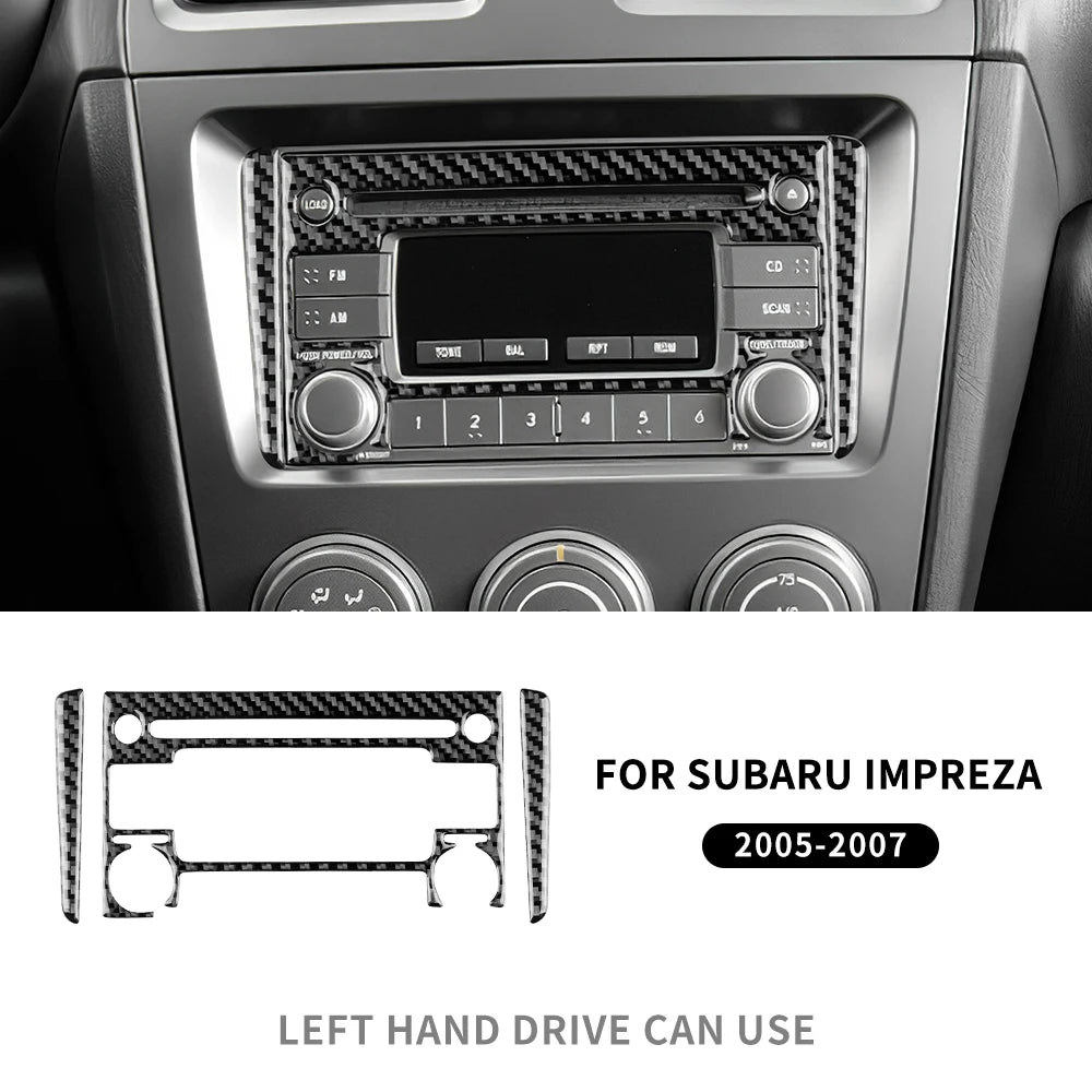 Real Carbon Fiber Sticker Kit for Subaru Impreza 05-07 Interior LHD CD Black – Car Accessories | MotorWorld Marketplace