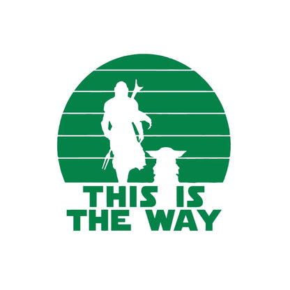 Classic Sci-Fi Vinyl Sticker – "This Is The Way" Car/Laptop Decor QT13495 Dark Green – Car Accessories | MotorWorld Marketplace