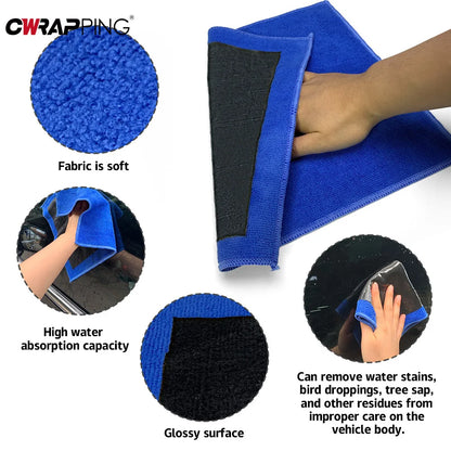 Chiffon d'argile magique bleu - Outil de nettoyage professionnel pour voiture