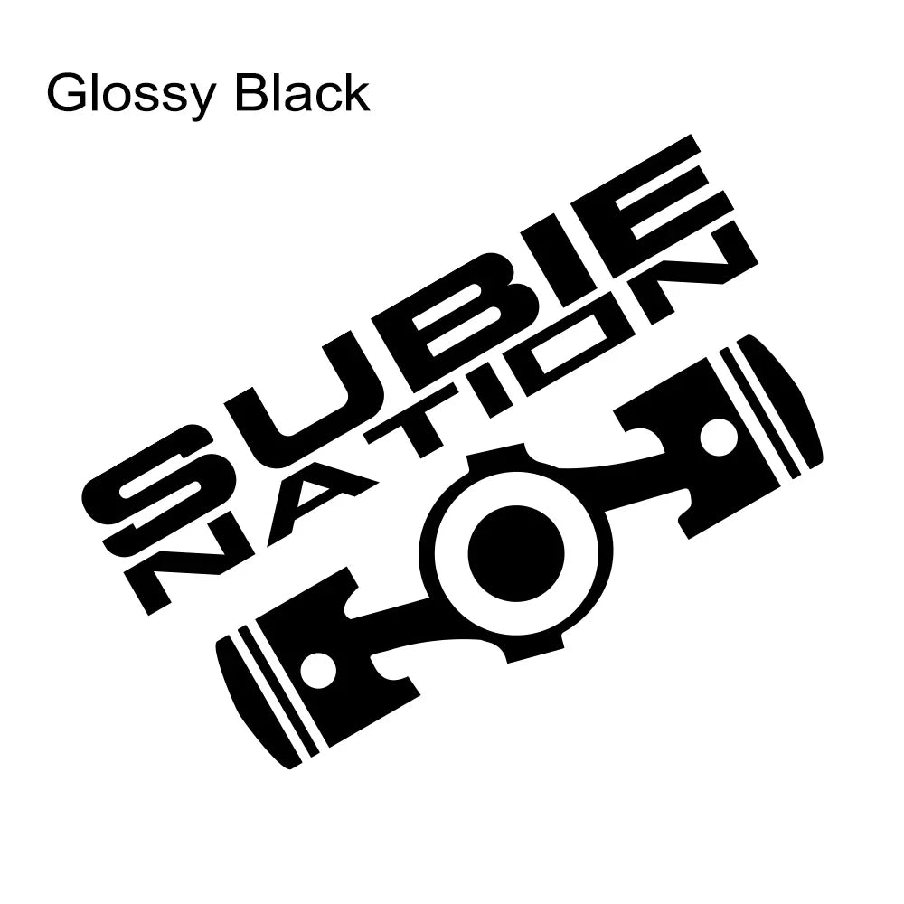 SUBIE Nation JDM Sticker 20x10.7cm for Subaru WRX BRZ STI Glossy Black 20x10.7cm – Car Accessories | MotorWorld Marketplace