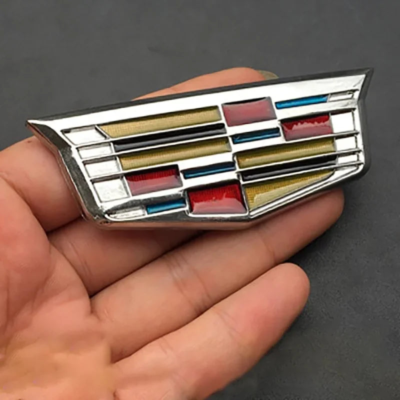 (NOT SOLD TO USA) 3D Metal Emblem Badge for Cadillac Escalade DTS SRX XT5 Cai-Silver--Big – Car Accessories | MotorWorld Marketplace