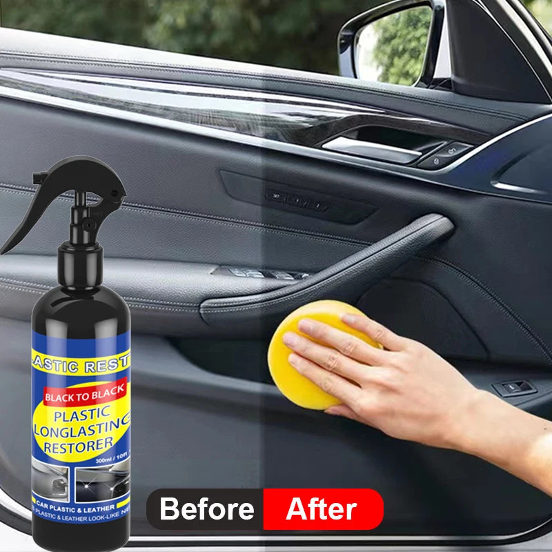 Car Plastic & Leather Restorer | Back to Black Gloss Polish & Repair Coating