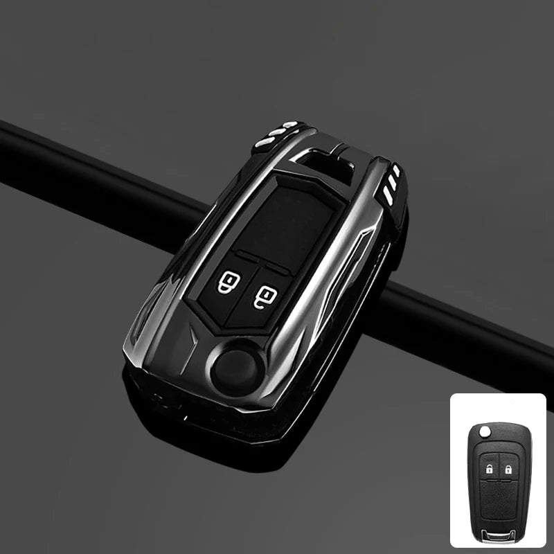Zinc Alloy Key Case for Buick/Chevrolet/Opel—Full Cover A grey shell – Car Accessories | MotorWorld Marketplace
