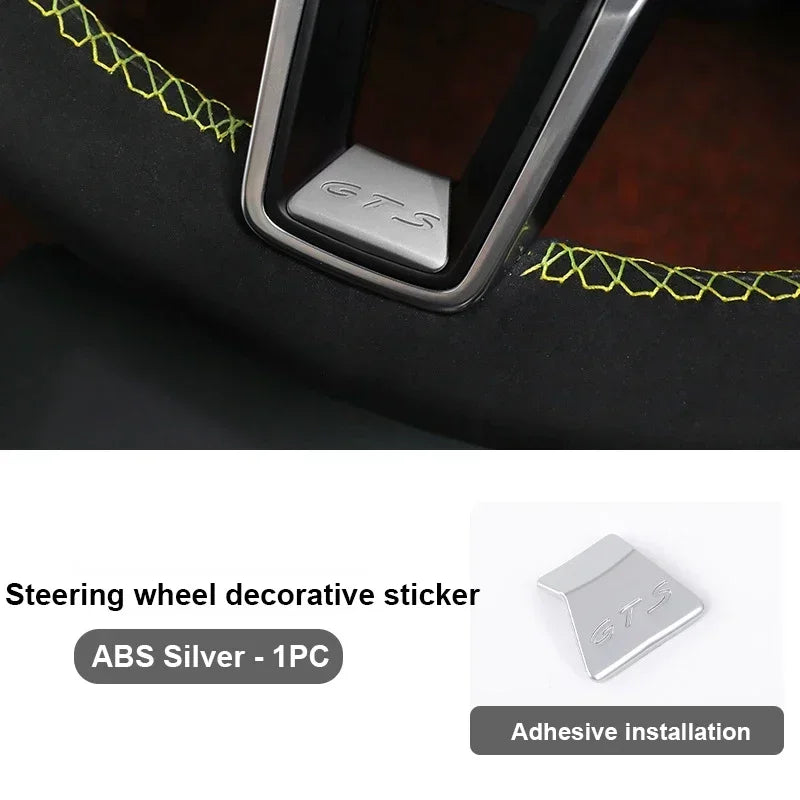 Premium GTS Steering Wheel Emblem for Porsche 911/Cayenne