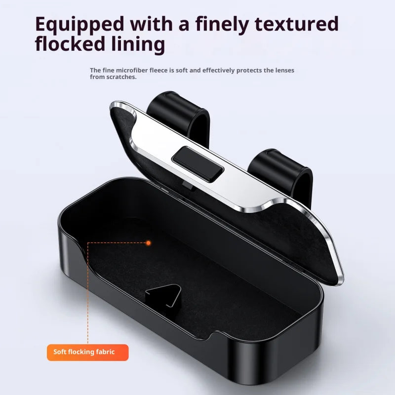 Premium Car Sunglasses Case & Sun Visor Storage Clip Box – Car Accessories | MotorWorld Marketplace