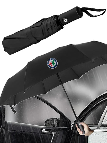 12-Bone Auto Umbrella Windproof for Alfa Romeo Giulia Stelvio