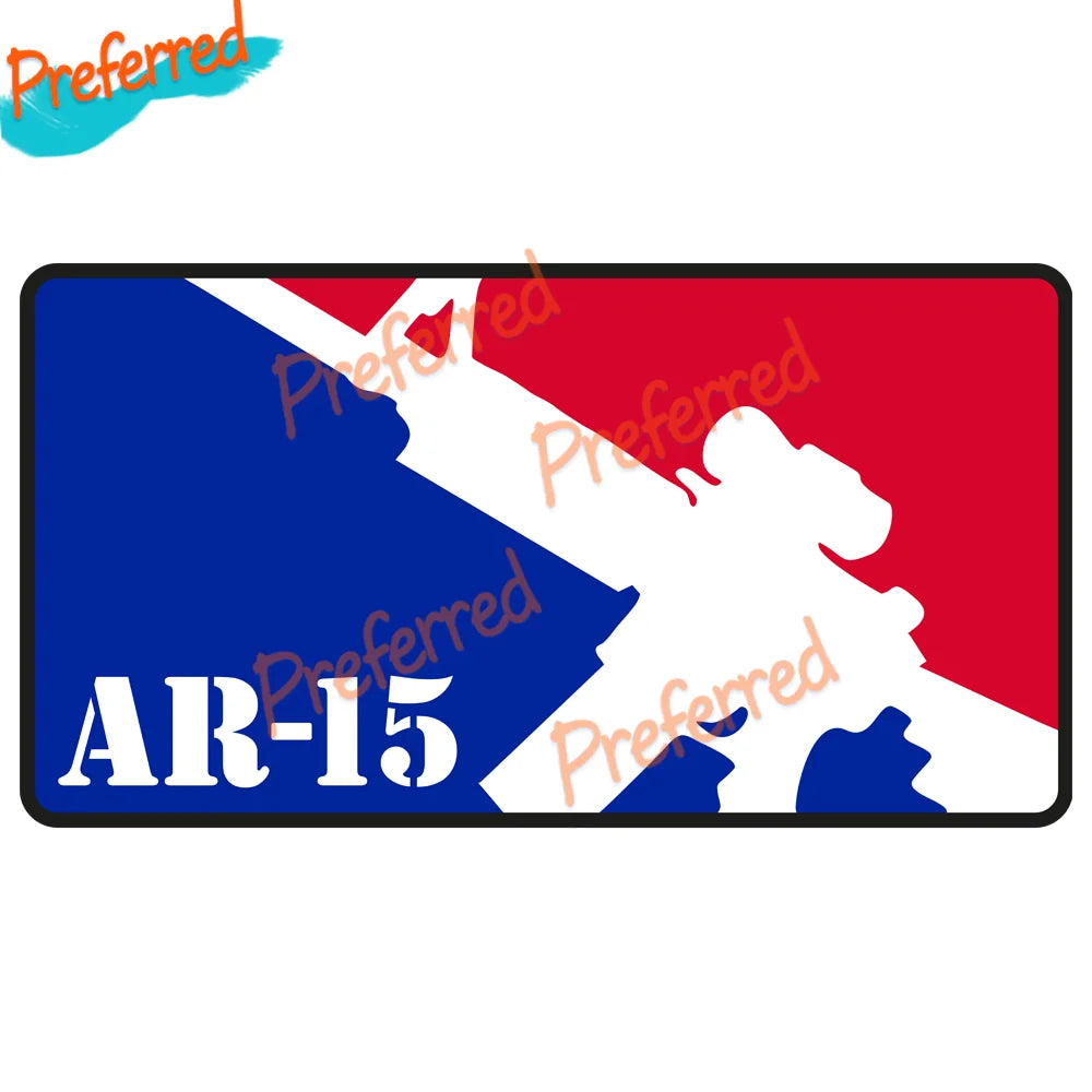 Protected by AR15 Vinyl Decal Sticker – Car/Truck Security USA AR15 01 – Car Accessories | MotorWorld Marketplace