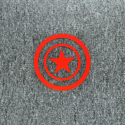 Reflective American Captain Shield Sticker – Auto & Moto Decor Red Reflective A – Car Accessories | MotorWorld Marketplace