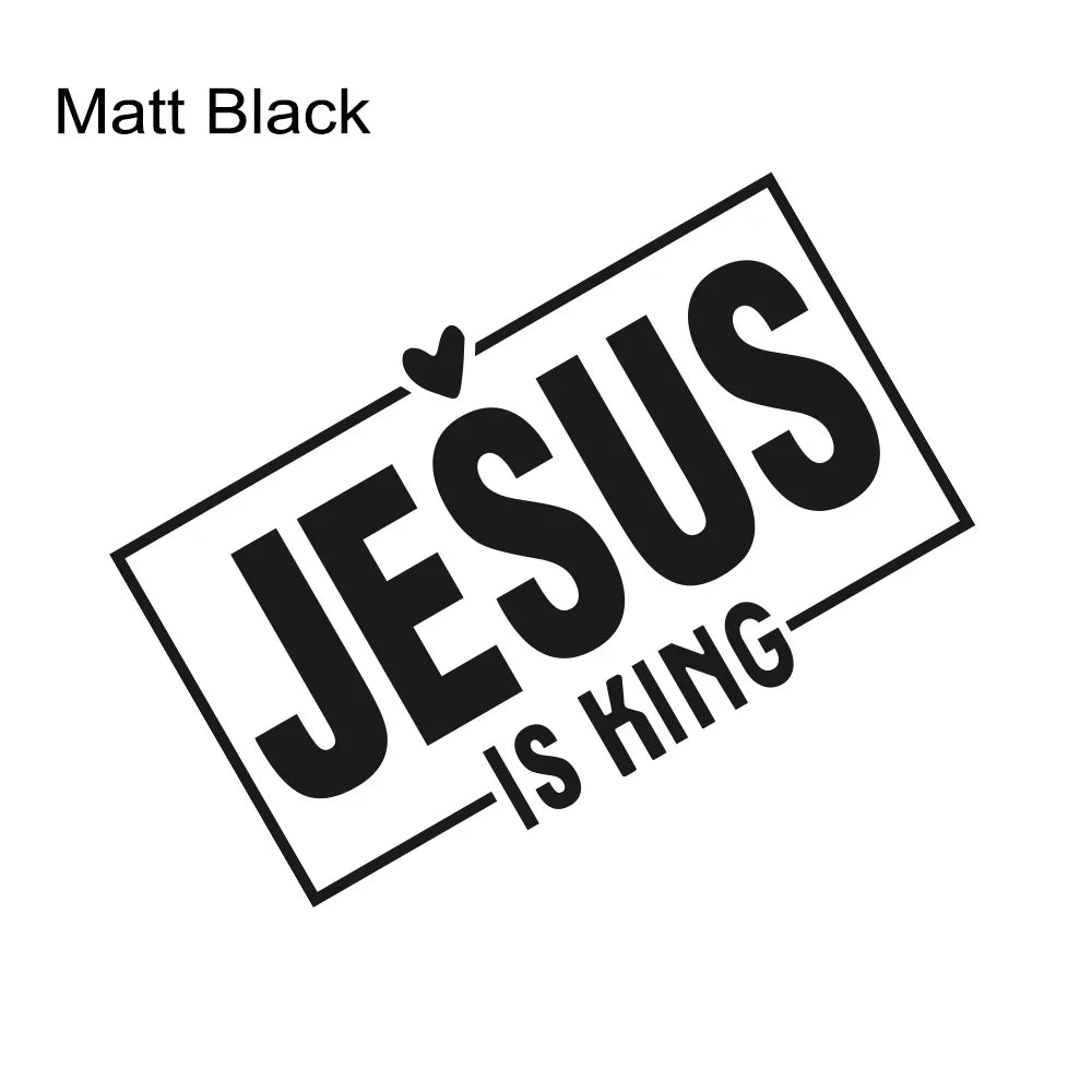 Jesus Is King Laser Vinyl Decal 15x9.4cm – Pro Auto Accessory