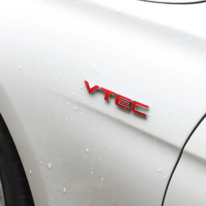 3D Red VTEC Metal Emblem Badge for Honda