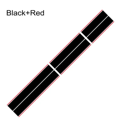 Mustang EcoBoost Shelby GT Hood & Roof Stripe Decal Set BLack Red – Car Accessories | MotorWorld Marketplace