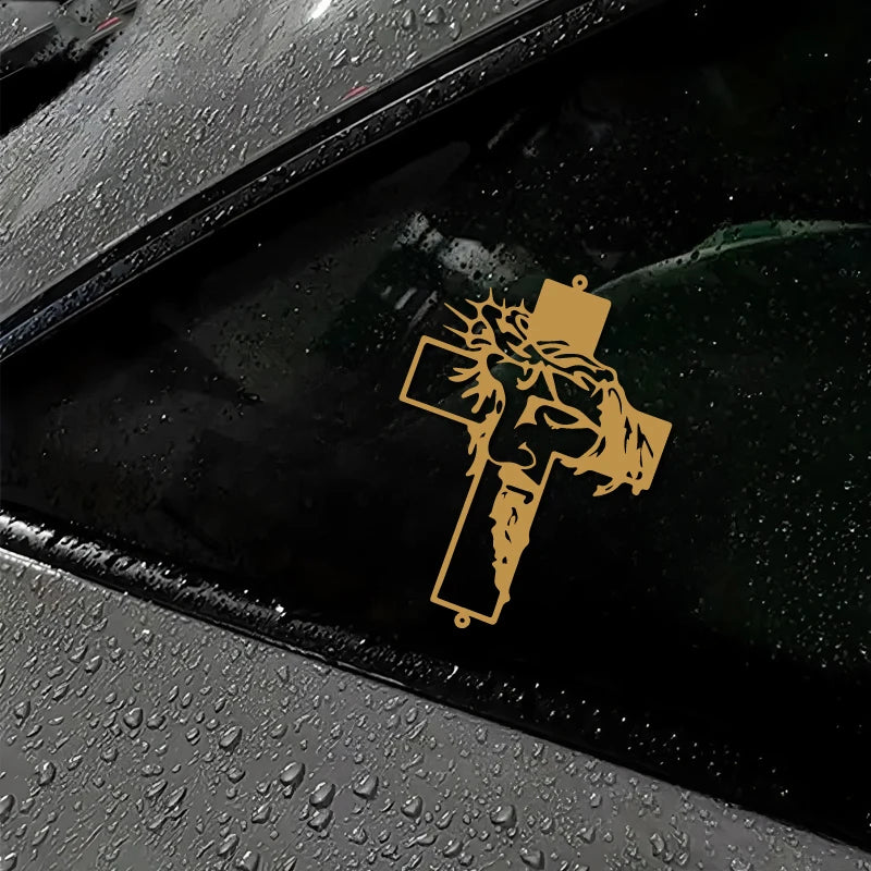 Jesus Cross Prayer Decal – High-Quality Car & Truck Sticker – Car Accessories | MotorWorld Marketplace