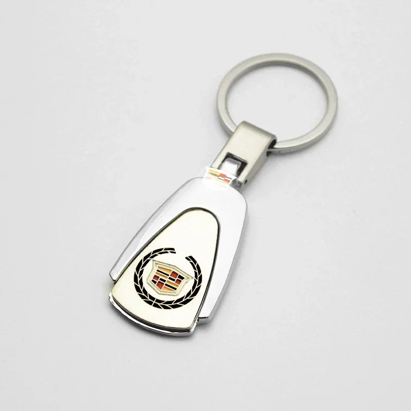 (NOT SOLD TO USA) 3D Metal+Leather Key Chain for Cadillac CTS XT5 Escalade B – Car Accessories | MotorWorld Marketplace