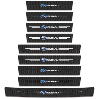 (NOT SOLD TO EUROPE) Subaru Door Sill Carbon Fiber Scuff Plate Sticker Set Subaru-9PCS – Car Accessories | MotorWorld Marketplace