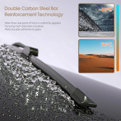 Jeu de balais d'essuie-glace avant pour Dodge Journey (2008-2020)