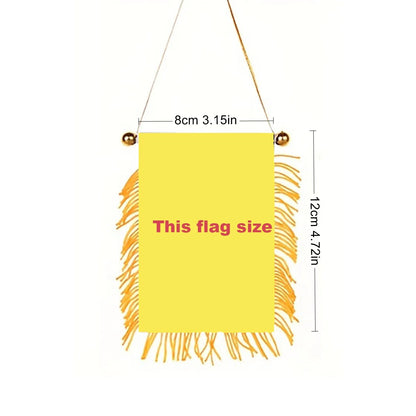2PC Switzerland Flag Car Mirror Banner 8x12cm Double-Sided