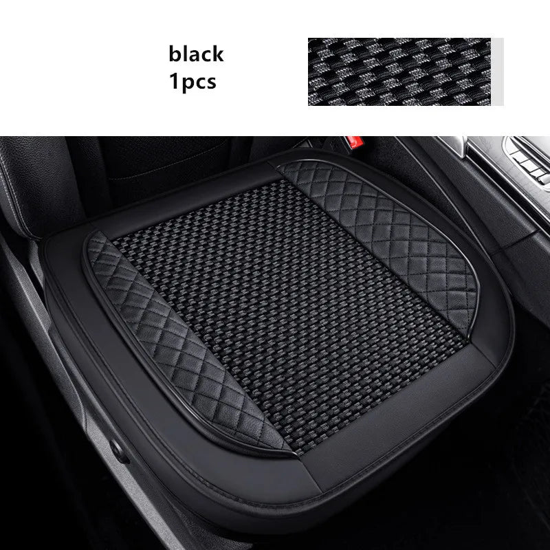 Housse de siège auto universelle en cuir PU, soie glacée, antidérapante, de luxe