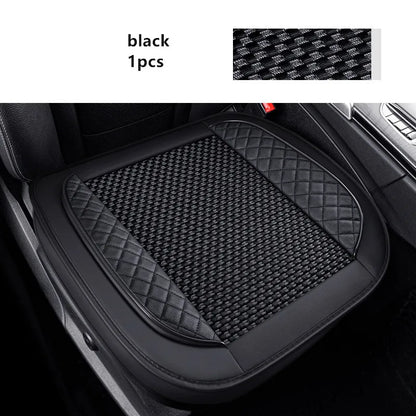 Housse de siège auto universelle en cuir PU, soie glacée, antidérapante, de luxe