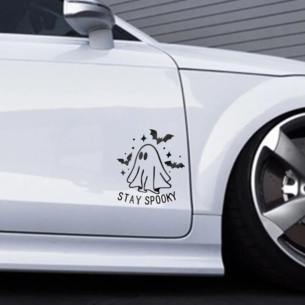 Reflective Waterproof Halloween Bat Ghost Car Vinyl Decal – Car Accessories | MotorWorld Marketplace
