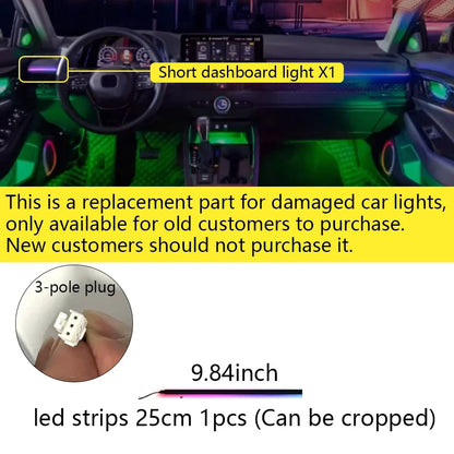 For Bentley Flying Spur 3Y/4N RGB 22in1 Ambient Light Kit