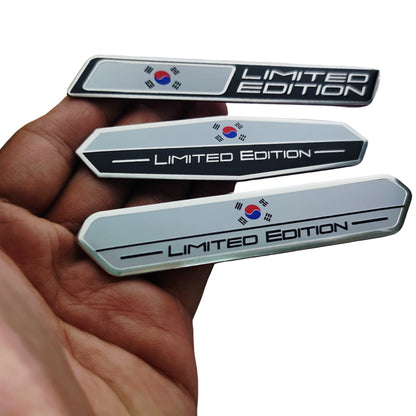 Korean Limited Edition Aluminum Car Trunk Emblem Decal – Car Accessories | MotorWorld Marketplace