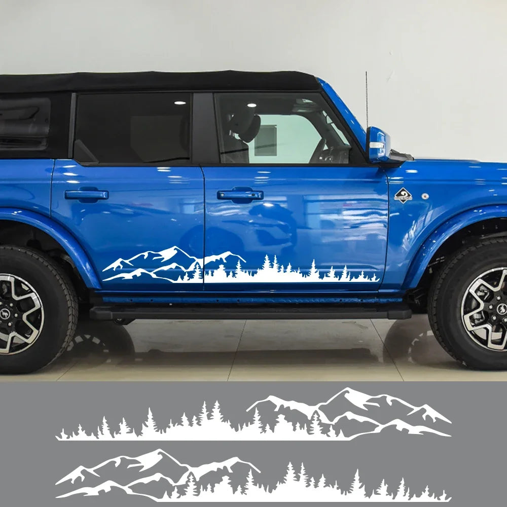 Forest Mountain Vinyl Decal for Ford Bronco TRX4 2021-2023 – Car Accessories | MotorWorld Marketplace
