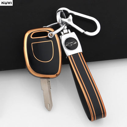 Hot Golden TPU Key Case for Renault Clio Kangoo Twingo