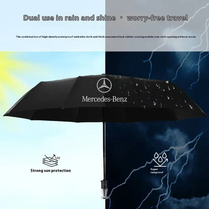 Mercedes-Benz Auto Sunshade Umbrella | Windproof & Folding