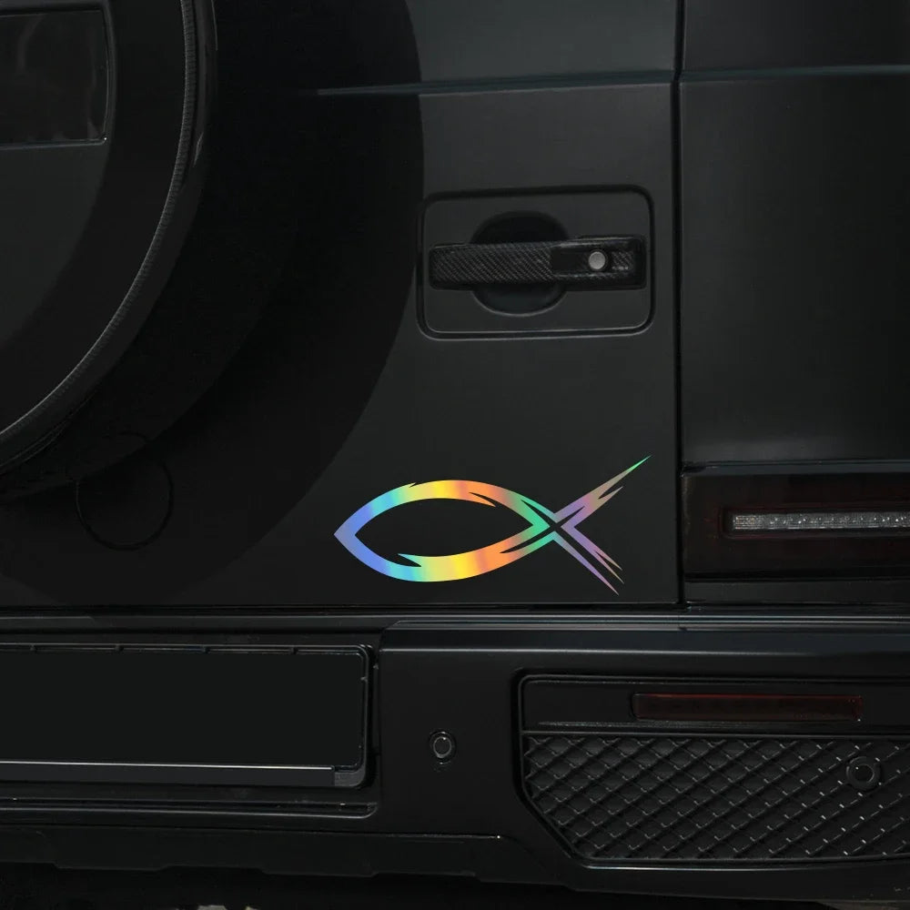 Christian Fish Tribal Vinyl Decal – Pro Auto Accessory