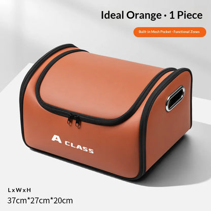 Mercedes A Class Leather Trunk Organizer Folding Storage Box Orange – Car Accessories | MotorWorld Marketplace