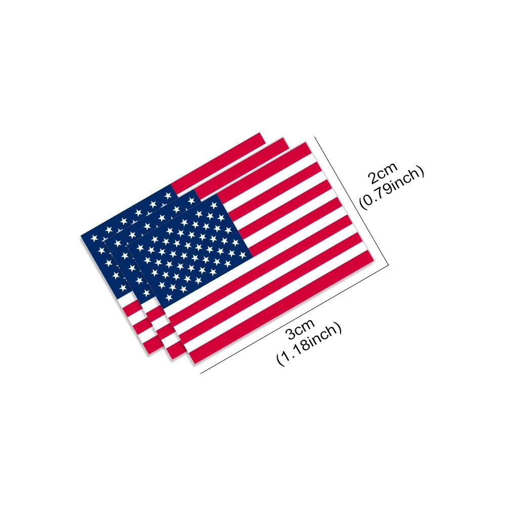 USA Flag Vinyl Car Decal – Custom Door & Window Sticker