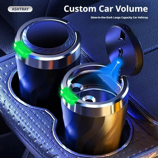 Portable Car Ashtray, Luminous Button, Large Capacity, LED – Car Accessories | MotorWorld Marketplace