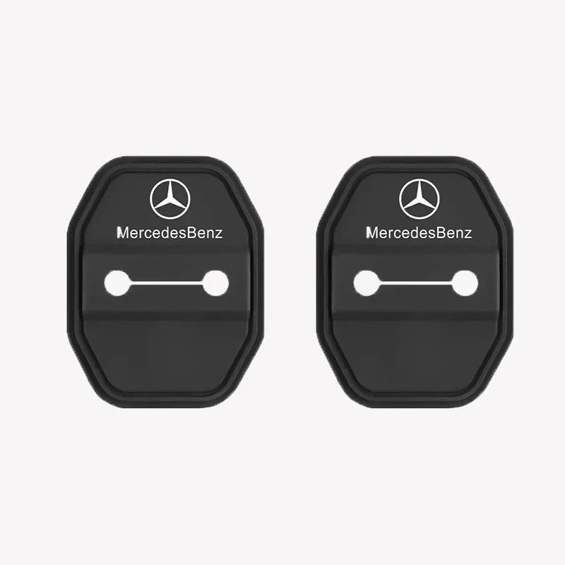 2/4pcs Silicone Door Lock Cover for Mercedes-Benz